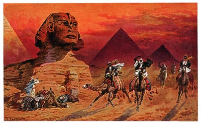 Sphinx of Giza, ca. 1900 (trykk)