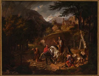 Habsburg-legenden: Grev Rudolf hjelper en prest over en elv