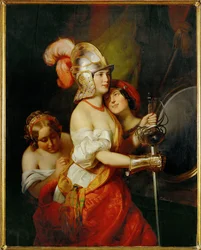 Et teater-garderobe (maleri på lerret)