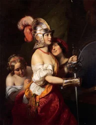 Friedrich von Amerling - Den væpnede jomfruen