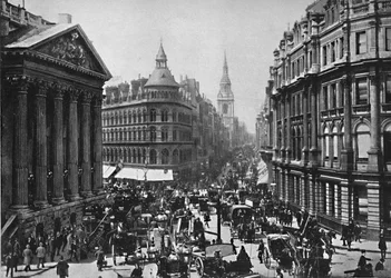 The Mansion House and Cheapside, c1896