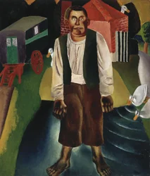Idioten ved dammen, ca. 1926 (olje på lerret)