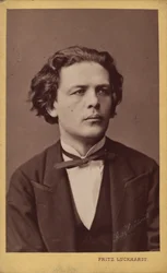 Portrett av komponisten Anton Rubinstein 1829-1894, ca. 1870.