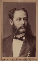 Portrett av komponisten Wilhelm Westmeyer 1829-1880.