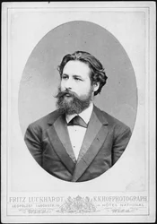 Portrett av pianisten og komponisten Heinrich Karl Johann Hofmann 1842-1902.