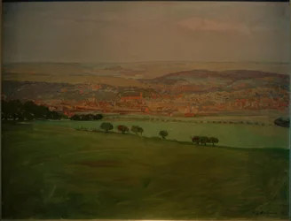 Utsikt over Weimar fra Ettersberg