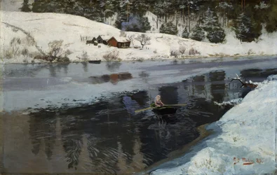 Vinter ved elven Simoa
