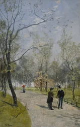 Fra Royal Garden (olje på lerret)