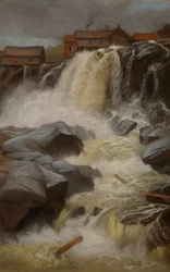 Haug falls, Modum