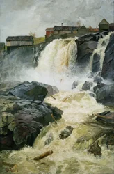 Haug falls, Modum