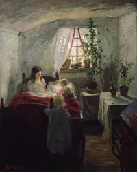 Interiør med barn