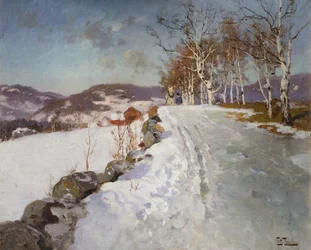 Vinterlandskap på Lillehammer