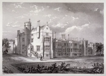 Utsikt over Lambeth Palace, London, c1830