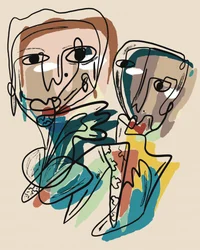 Moderne abstrakte figurer