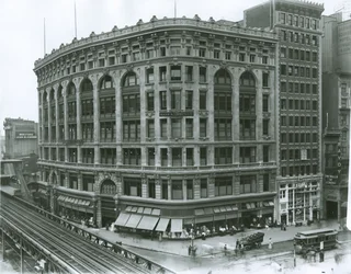 Saks und Company Department Store, New York (foto av gelatinsølv)