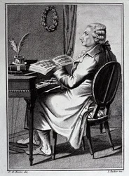 Portrett av Antonio Sacchini-tegning