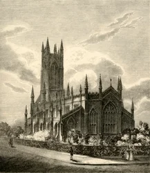 'St. Peters kirke, Brighton', 1835.