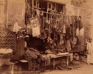 En egyptisk tauhandler (sepia-bilde)