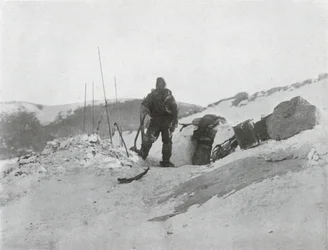 Browning ved Igloo-døren, 1912, 1913