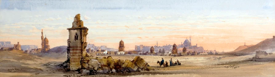 Mameluke-gravene, Khalifenes dal, Kairo (akvarell)