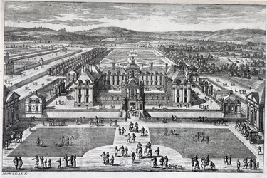Parc Monceau: generell utsikt av Perelle, sent på 1600-tallet