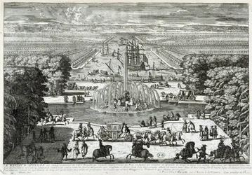 Apollo-bassenget i hagene til slottet i Versailles - av Perelle, sent på 1600-tallet