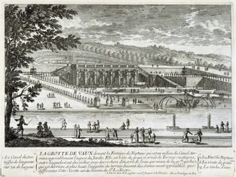 Utsikt over hulen Vaux Le Vicomte (Vaux-Le-Vicomte) - av Perelle, sent på 1600-tallet