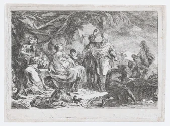 Laban søker etter husgudene sine, ca. 1753.