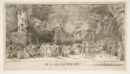 Scene in the Tuileries: The Chairs, 1760.