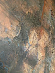 Forvitret kobberpatina