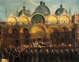 Påskehandlinger i San Marco, av Gabriele Bella (1730-1782)