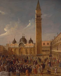 Italia, Veneto, Venezia, Karneval på Markusplassen, nærbilde