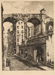 En gate i Genova