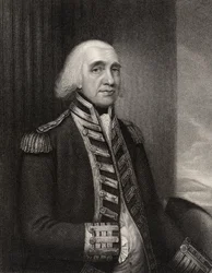 Admiral Richard Howe, gravert av W.T. Fry, fra 