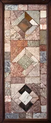 Belegningsstein, - (Opus sectile i marmor)