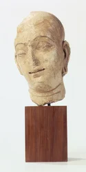 Munk, Kushan-dynastiet, 100–400 e.Kr. (stukk)