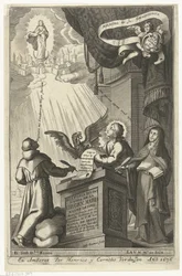 Jomfru Maria blir hentet inn i himmelriket Historia divina y vida de la Virgen maria (tittel på objekt)