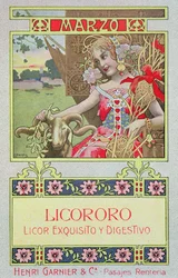 mars, fra en kalender for Henri Garnier & Co.