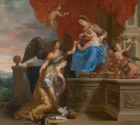 Die Krönung der heiligen Rosalia