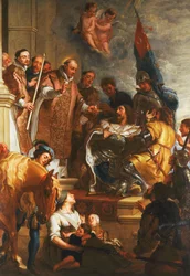 Saint Bernard konverterer en hertug av Aquitaine,