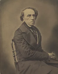 Portrett av komponisten Giacomo Meyerbeer 1791-1864, 1853-1854.