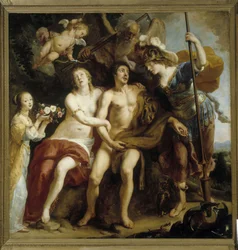 Hercules, Omphale og Minerva