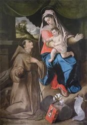 Madonna med barn og den hellige Antonius av Padua