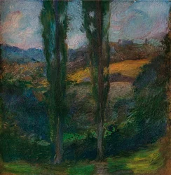 Poplars Normandie, c1905