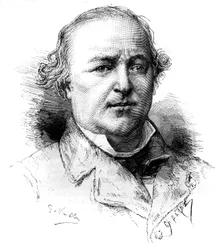 Portrett av Maitre Charles Lachaud (1817-1882), fransk advokat. Gravering av Vuillier i "" Le Monde Illustré"" nr. 1342 av 16. desember 1882.