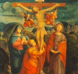 Crucifixion, av Gaudenzio Ferrari (1470-1546)