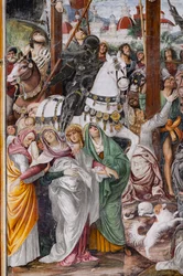 Detalj av "Korsfestelsen", fra "The life and the Passion of Christ"