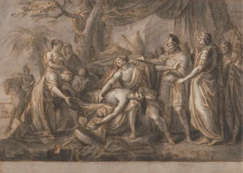 Akilles sørger over Patroklos