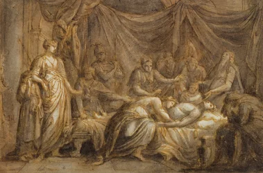 Andromache Mourning the Death of Hector, 1760-63 (penn og blekk og vask på papir)