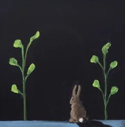 Nattkanin, 2019 (olje på lerret)